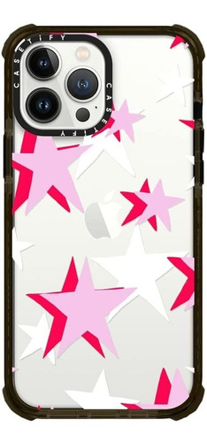 Funda Para iPhone 13 Pro Max - Estrellas Blancas/rosas/ro...