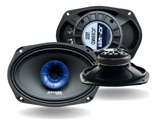 Medio Rango Pro-audio Super Tweeter De 6x9 Jc69md Jc Power Negro