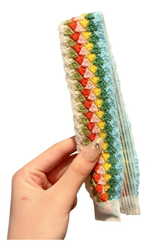 Diadema Tejida Con Velcro Para El Acabado Del Cabello, Diade