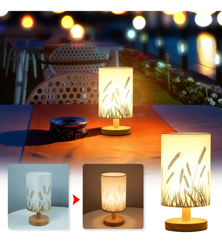 Lámpara De Mesa Usb B 8004 Con Mando A Distancia Para Decora