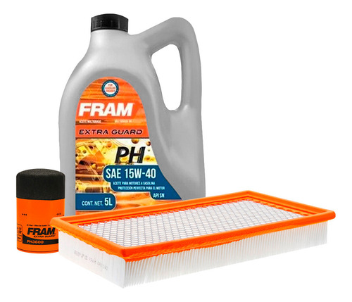 Aceite 15w40 Mineral Y 2 Filtros Fram Taurus X V6 3.5l 08_09