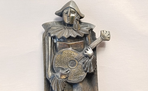 Escultura Emilio Pettoruti. Arlequín - El Morocho Maula '53 Metal (Usado)