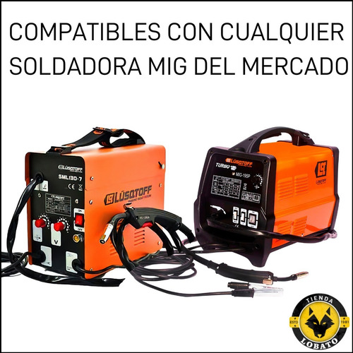 Imagen 5 de 10 de Alambre Soldar 08 Mm Mig Mag 5 Kg Co2 Inverter Lusqtoff
