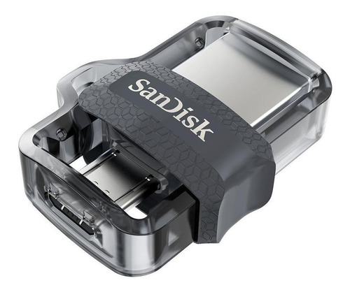 Pendrive SanDisk Ultra Dual m3.0 16GB 3.0 negro y transparente