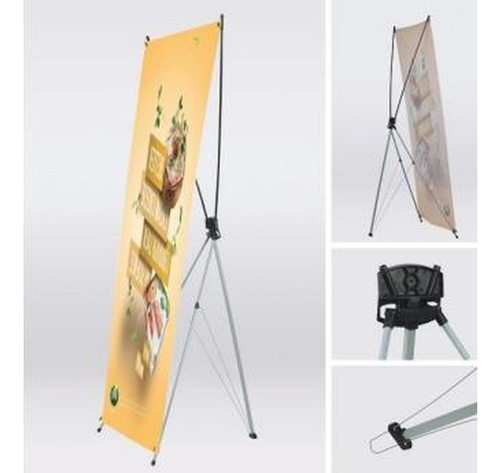 Tripie Publicidad Lona Porta Banner Araña 80x180cm Ajustable