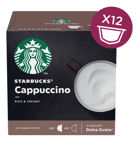Capsulas Starbucks Cappuccino X12 Capsulas Universo Binario