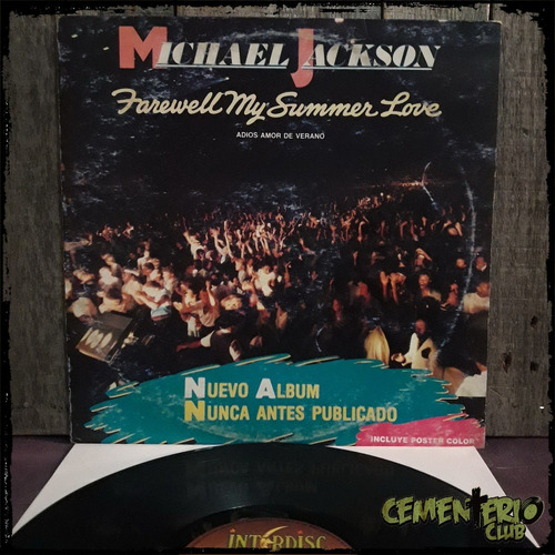 Michael Jackson Farewell My Summer Love 1984 Poster Vinilo