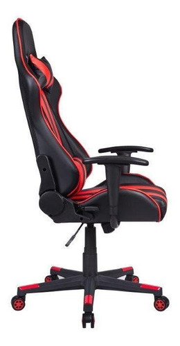 Cadeira Gamer Pel-3013 Preta/vermelha - Pele