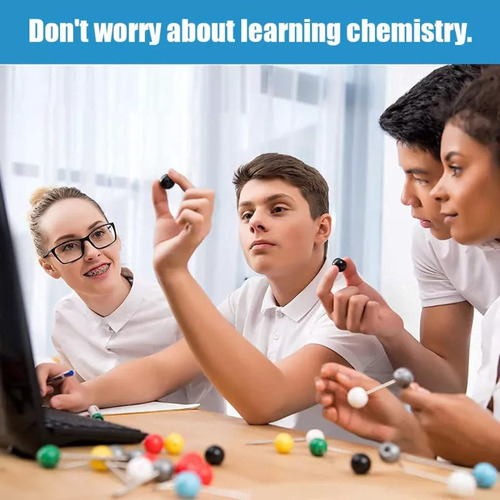 Modelo Estrutura Molecular Bola Química E Bastão