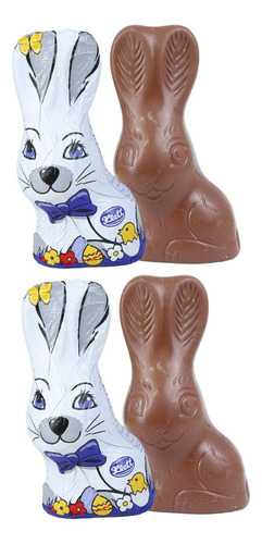 Conejo De Pascua De Chocolate Con Leche, Conejitos Huecos Go
