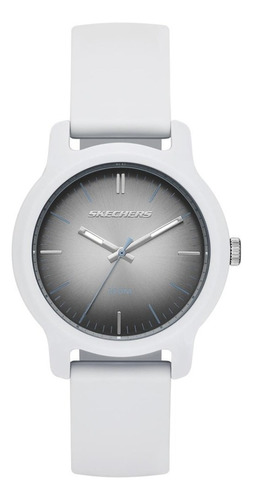 Reloj Mujer Skechers Ostrom De Silicona Correa Blanco