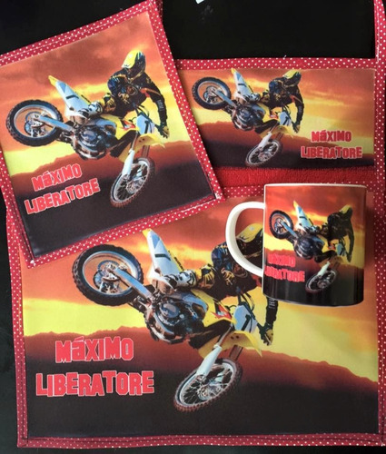Set De Jardin Personalizado Con Taza Hot Wheels - Motos