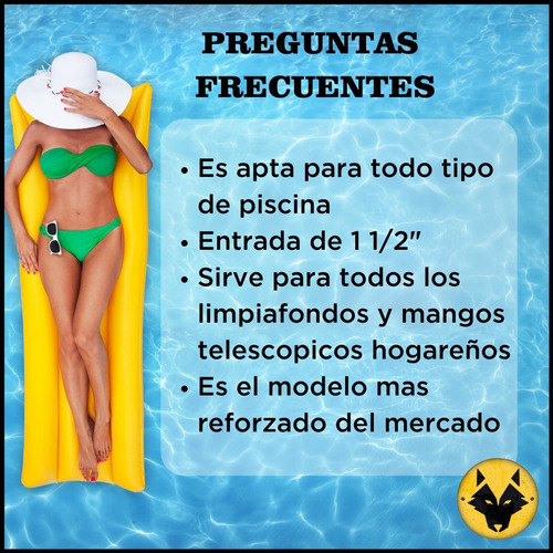 Imagen 3 de 10 de Manguera Piscina Pileta Flotante Reforzada 1 1/2 X 5 Mts