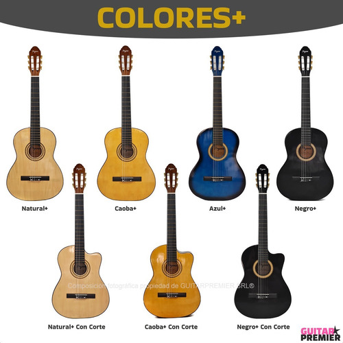 Imagen 3 de 10 de Guitarra Criolla Electroacustica Media Caja Funda Pua Envios