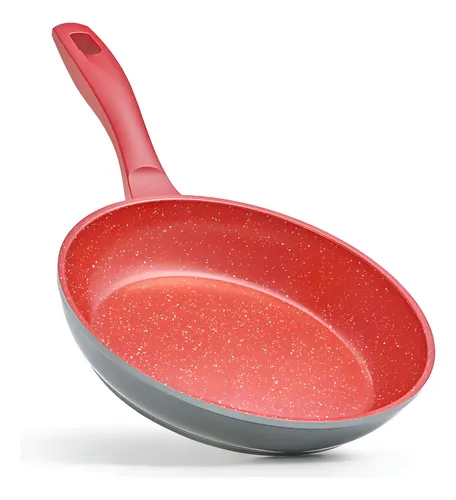 Frigideira Polishop Sauté Grand Vermelha Antiaderente 24cm Alumínio Vermelho