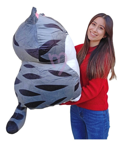 Imagen 2 de 2 de Peluche Gato Chino De La Suerte Grande 70cm