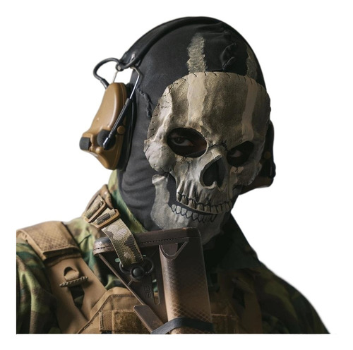 Mwii Ghost Mask Cod Cosplay Airsoft, Máscara Táctica De Cala