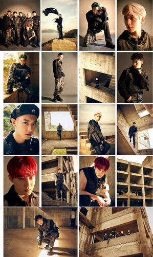 Juego 18 Poster Exo Obsession Fotos Kpop Coreano 28 Cms Fan