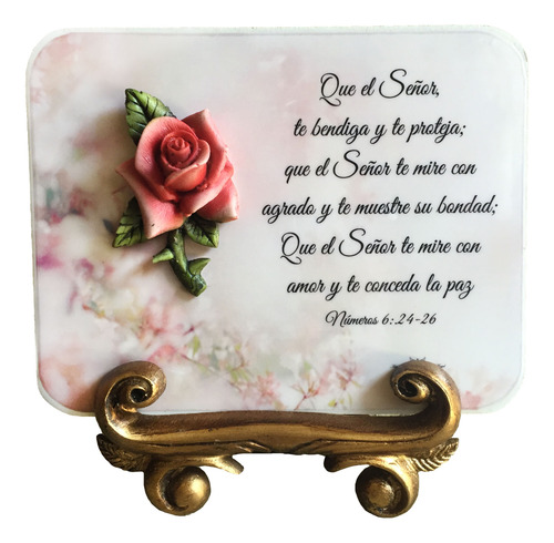 Cuadro Decorativo Frases Versículo Bíblico Bendición Núm6:24
