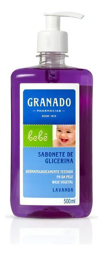 Sabonete Líquido Granado Bebê Lavanda Em Líquido 500 Ml Novo