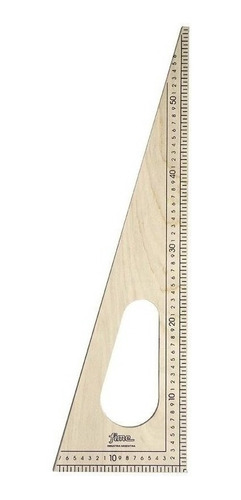 Escuadra De Madera Para Pizarron Fime 60 Cm Sin Lustrar 