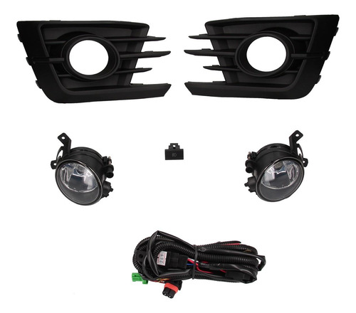 Kit Faro Auxiliar Ambos Lados Volkswagen Gol Trend 17/18