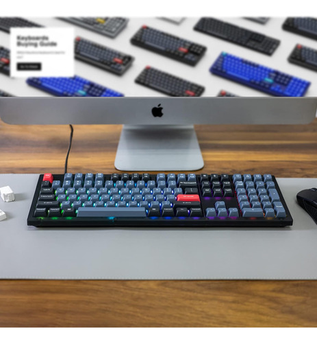 Keychron V6 Wired Custom Mechanical Keyboard, Full-size Q...
