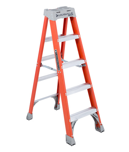 Louisville Ladder 5 Ft De Fibra De Vidrio Escalera De Mano