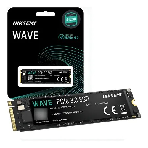 Disco Duro SSD Hiksemi Wave Interno de 512 GB M.2 2280 NVMe PCIe