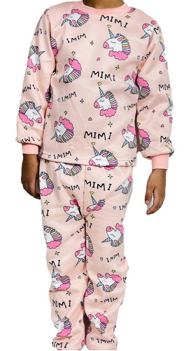 Pijama Conjunto Niña Forro Polar Pantalon + Poleron