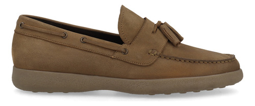 Zapato Mocasín Trender Color Arena Campanas Para Hombre
