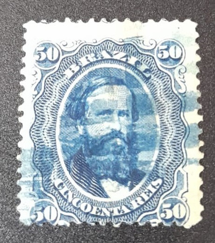 Sello Postal - Brasil - Emperador Pedro Ii - 1866