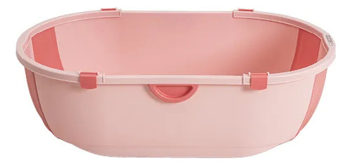 Banheira Dobrável Flap Plus Rosa Com Suporte - Kiddo