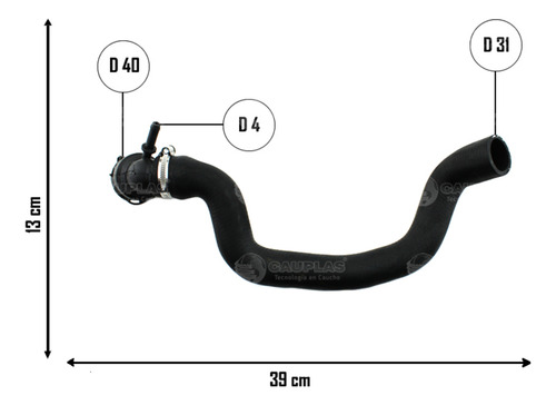 Manguera Superior De Radiador Vw Vento Mk5 1.9 Tdi 06 - 11