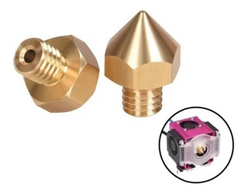 Imagem 1 de 3 de Nozzle Biqu Um2 B1 Original Bico 0.4mm Filamento 1.75mm