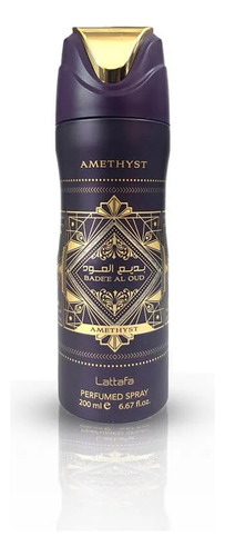 Desodorante Lattafa Badee Al Oud Amethyst Perfumed Spray 200