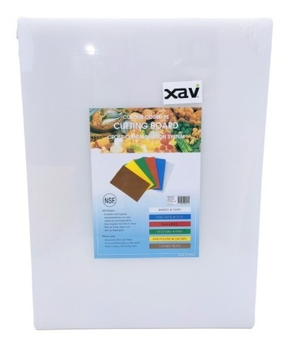 Tabla Picar Cortar Nylon Blanca 45x61x1.3 Ñ. Winco 3692 Xavi