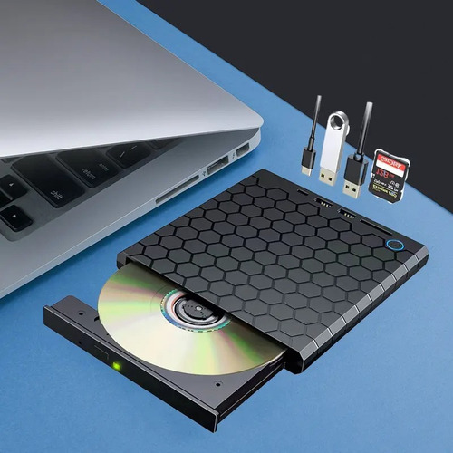Unidad Externa De Cd Y Dvd Para Pc, Portátil, Grabadora, Lec