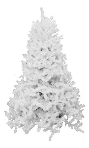 Árbol De Navidad Pino Frondoso Monte Rey Blanco 2.00 Mt