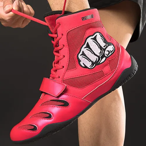 L Zapatos De Boxeo Profesionales Y Botas De Lucha Libre
