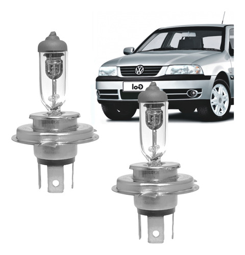 Lampada Vw Gol G3 Foco Simples Farol Alto Baixo Par