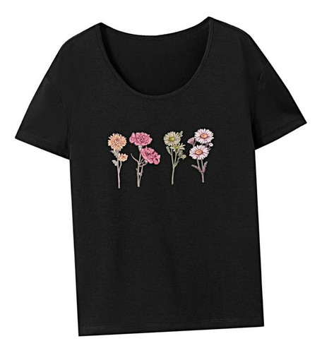 Blusa Femenina De Verano Con Cuello Redondo Y Estilo