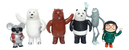 Muñecos 6 Figuras Personajes Osos Escandalosos