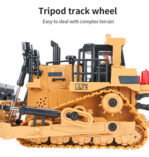 Ingeniería De Camiones De Construcción Bulldozer 1/24 2.4 G