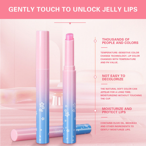 Lápiz Labial O Color Changing Para Mujer, Hidratante Y Mo 00