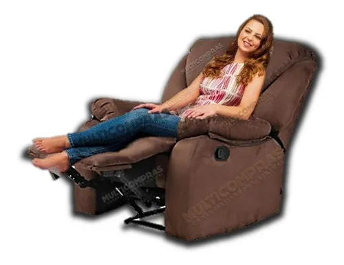 Sillon Reclinable Para Patio Sala Habitación Descanso Suave