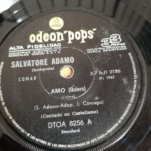 Simple Salvatore Adamo Odeon Pops C17
