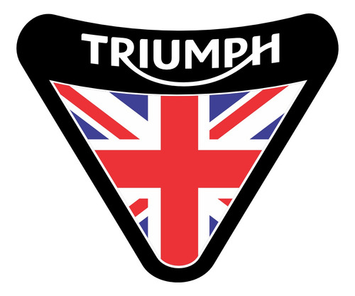 Emblema Adesivo Resinado Escudo Triumph Daytona 7,5x9 Rs03