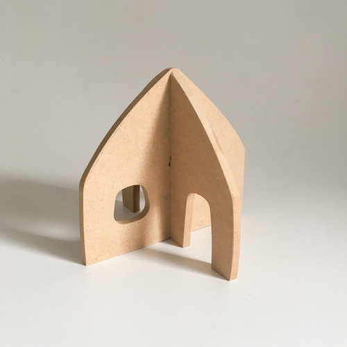 Casa De Madera Encastrable Con Parejita X14 Unidades