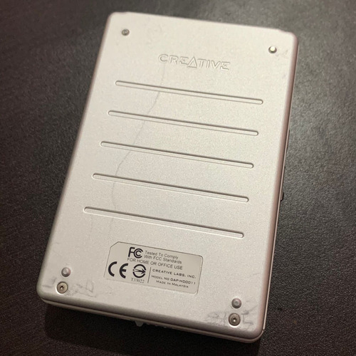 Creative Zen Xtra Modificado Con Sd De 64gb. El Ipod Killer Plateado (Usado)